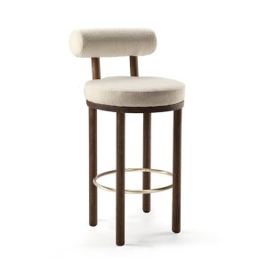 Wooden Barstool (Dust)